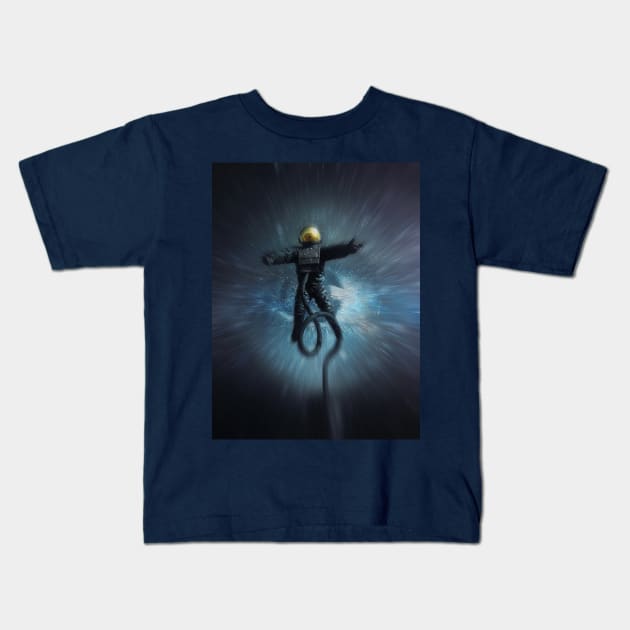 absorbed by the nebula eye Kids T-Shirt by psychoshadow